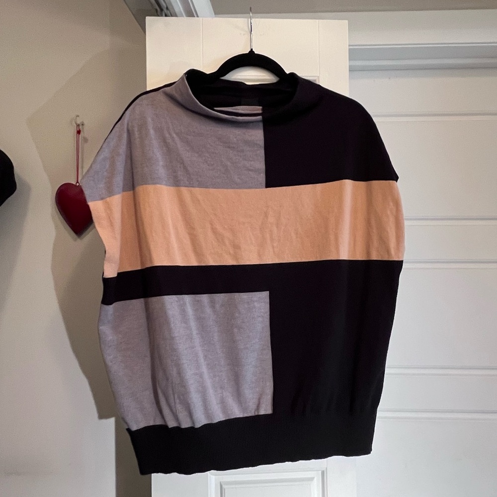Chic Color Block Women's Sweatshirt